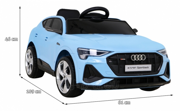 Vienvietis elektromobilis Audi E-Tron Sportback, mėlynas paveikslėlis 11 iš 12