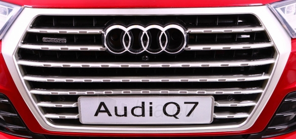 Vienvietis elektromobilis Audi Q7, raudonas paveikslėlis 3 iš 9