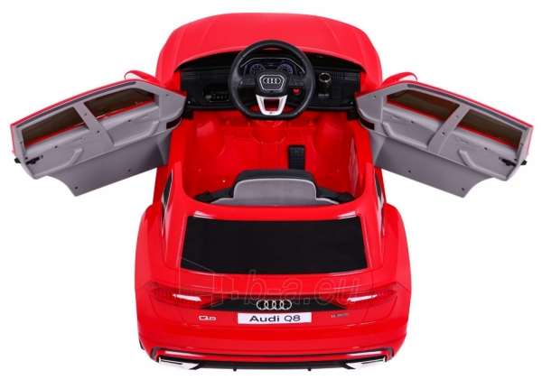 Vienvietis elektromobilis Audi Q8 LIFT, raudonas paveikslėlis 9 iš 15