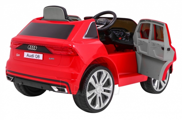 Vienvietis elektromobilis Audi Q8 LIFT, raudonas paveikslėlis 8 iš 15