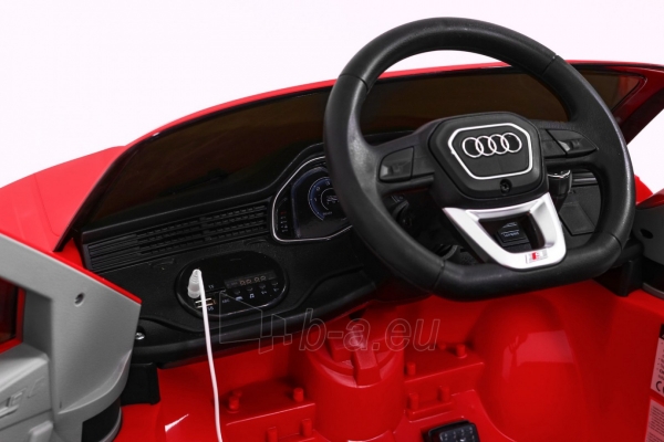 Vienvietis elektromobilis Audi Q8 LIFT, raudonas paveikslėlis 6 iš 15