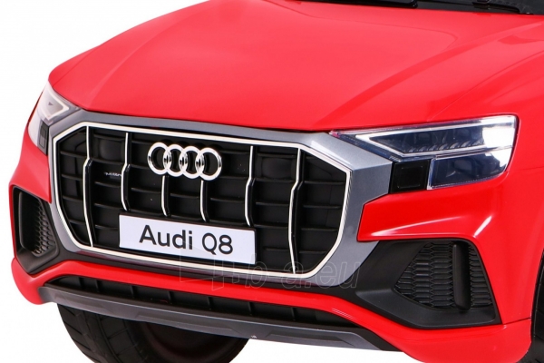 Vienvietis elektromobilis Audi Q8 LIFT, raudonas paveikslėlis 3 iš 15