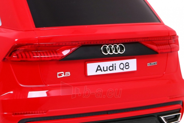 Vienvietis elektromobilis Audi Q8 LIFT, raudonas paveikslėlis 2 iš 15