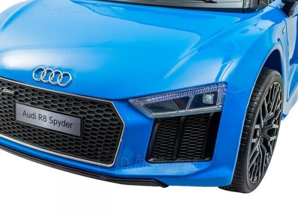 Vienvietis elektromobilis Audi R8, mėlynas paveikslėlis 2 iš 9