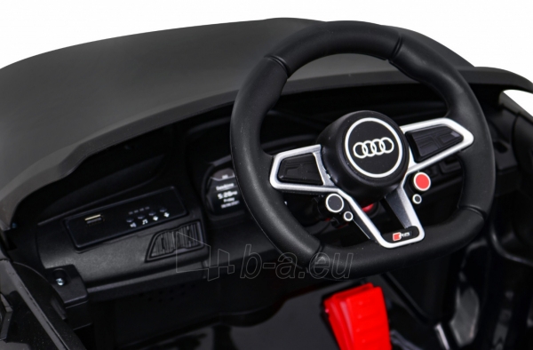 Vienvietis elektromobilis Audi R8 LIFT, juodas paveikslėlis 8 iš 13
