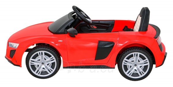 Vienvietis elektromobilis Audi R8 LIFT, raudonas paveikslėlis 10 iš 13