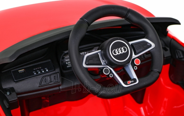 Vienvietis elektromobilis Audi R8 LIFT, raudonas paveikslėlis 8 iš 13