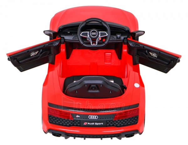 Vienvietis elektromobilis Audi R8 LIFT, raudonas paveikslėlis 7 iš 13