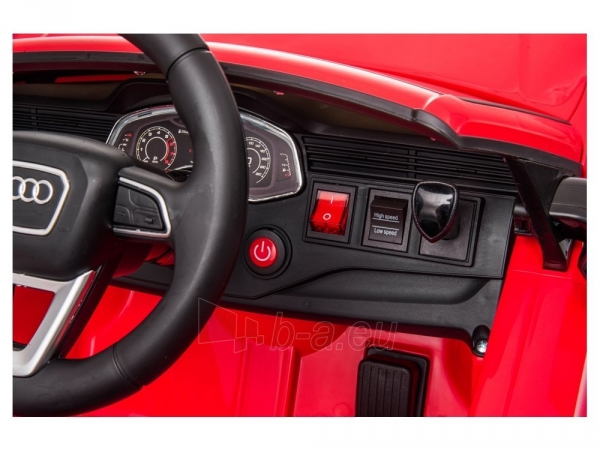 Vienvietis elektromobilis Audi RS Q8, raudonas paveikslėlis 4 iš 8