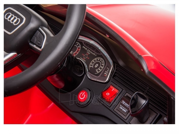Vienvietis elektromobilis Audi RS Q8, raudonas paveikslėlis 7 iš 8