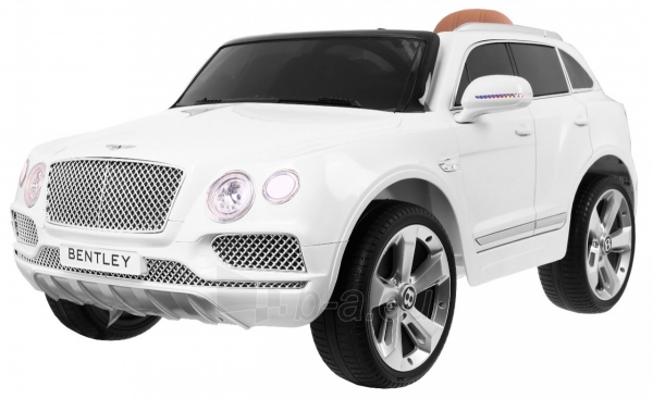 Vienvietis elektromobilis Bentley Bentayga, baltas paveikslėlis 1 iš 9