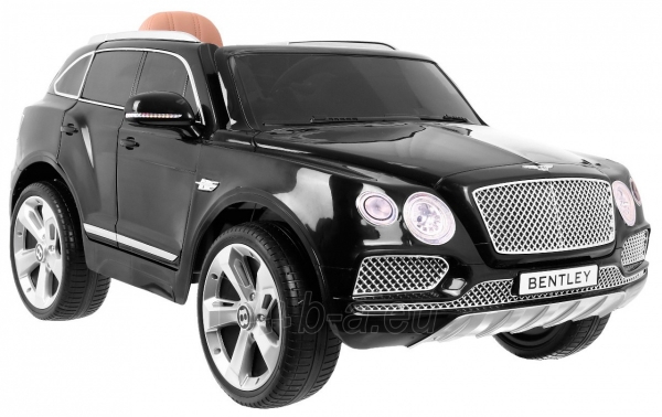 Vienvietis elektromobilis Bentley Bentayga, juodas paveikslėlis 3 iš 9