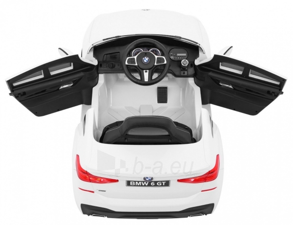 Vienvietis elektromobilis BMW 6 GT, baltas paveikslėlis 6 iš 12