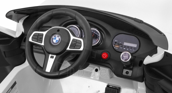 Vienvietis elektromobilis BMW 6 GT, baltas paveikslėlis 2 iš 12