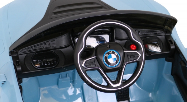 Vienvietis elektromobilis BMW I8 LIFT, mėlynas paveikslėlis 7 iš 13