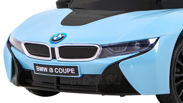 Vienvietis elektromobilis BMW I8 LIFT, mėlynas paveikslėlis 3 iš 13