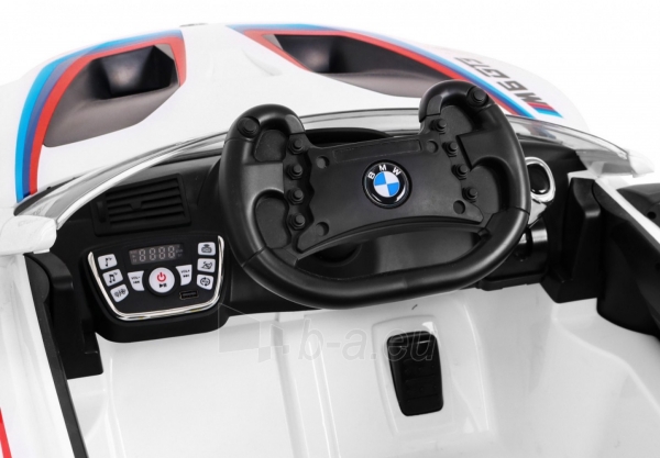 Vienvietis elektromobilis BMW M6 GT3, baltas paveikslėlis 7 iš 14