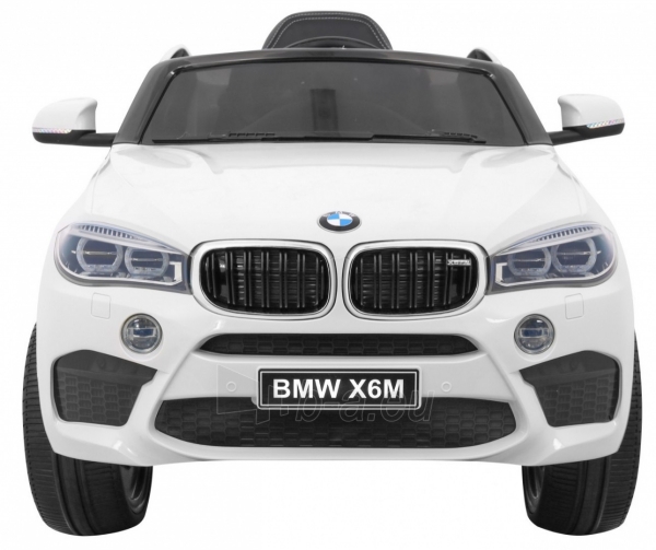 Vienvietis elektromobilis BMW X6M, baltas paveikslėlis 2 iš 15