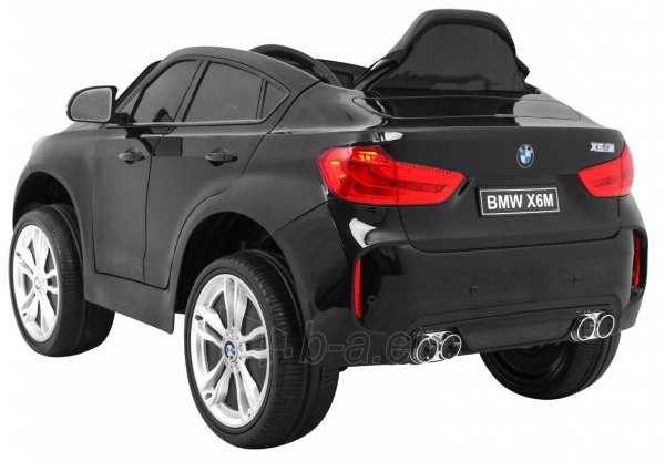 Vienvietis elektromobilis BMW X6M, juodas paveikslėlis 5 iš 13