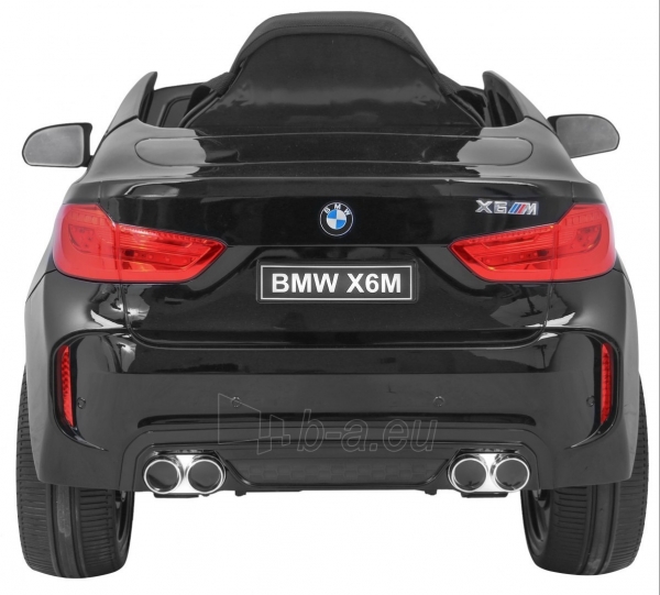 Vienvietis elektromobilis BMW X6M, juodas paveikslėlis 3 iš 13