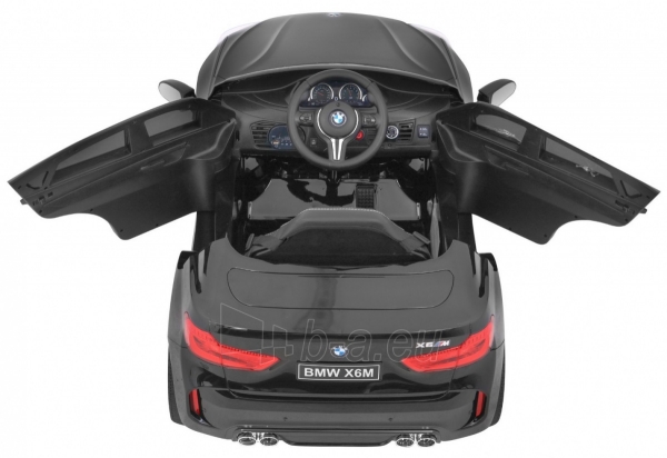 Vienvietis elektromobilis BMW X6M, juodas paveikslėlis 2 iš 13