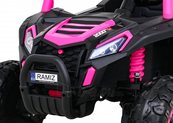 Vienvietis elektromobilis Buggy UTV 2000M Racing, rožinis paveikslėlis 10 iš 13