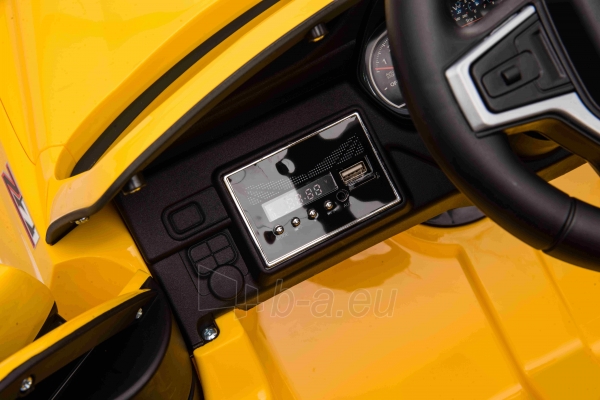 Vienvietis elektromobilis Chevrolet Tahoe, geltonas paveikslėlis 4 iš 6