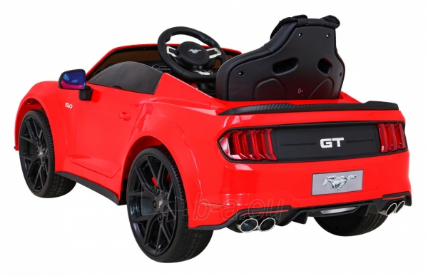 Vienvietis elektromobilis Ford Mustang GT, raudonas paveikslėlis 9 iš 13