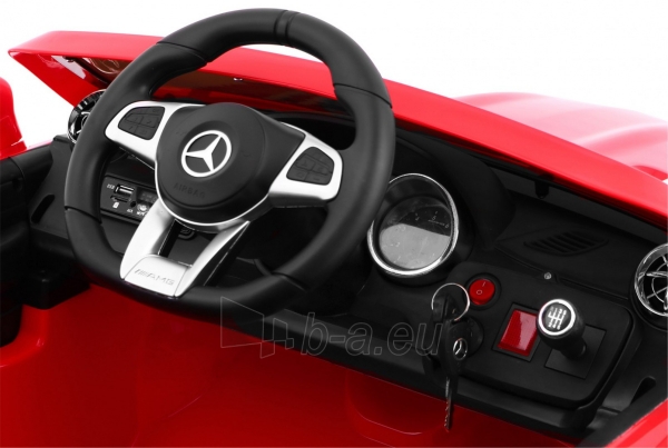 Vienvietis elektromobilis Mercedes AMG SL65 , raudonas paveikslėlis 4 iš 11