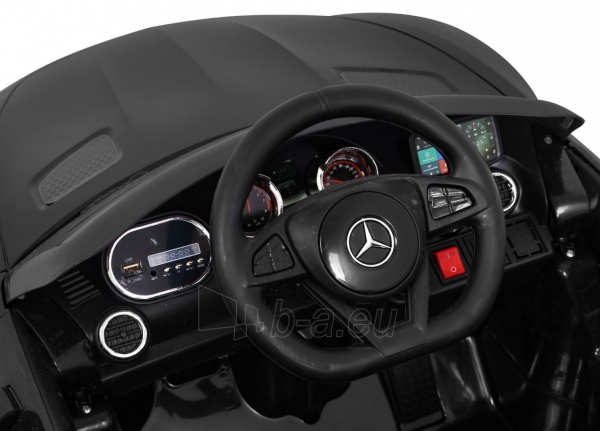 Vienvietis elektromobilis Mercedes Benz GT, juodas paveikslėlis 6 iš 11