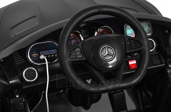Vienvietis elektromobilis Mercedes Benz GT, juodas paveikslėlis 5 iš 11