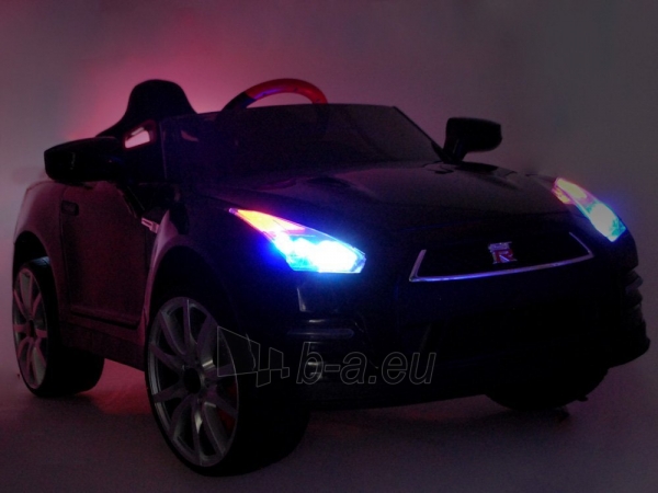 Vienvietis elektromobilis Nissan GTR R35, juodas paveikslėlis 2 iš 13