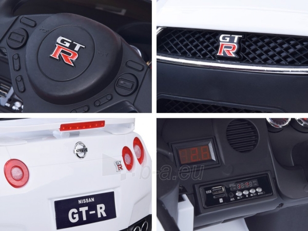 Vienvietis elektromobilis Nissan GTR R35, juodas paveikslėlis 13 iš 13