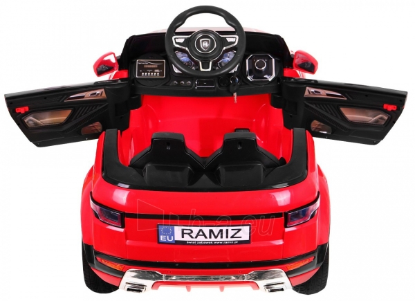 Vienvietis elektromobilis Rapid Racer, raudonas paveikslėlis 4 iš 7