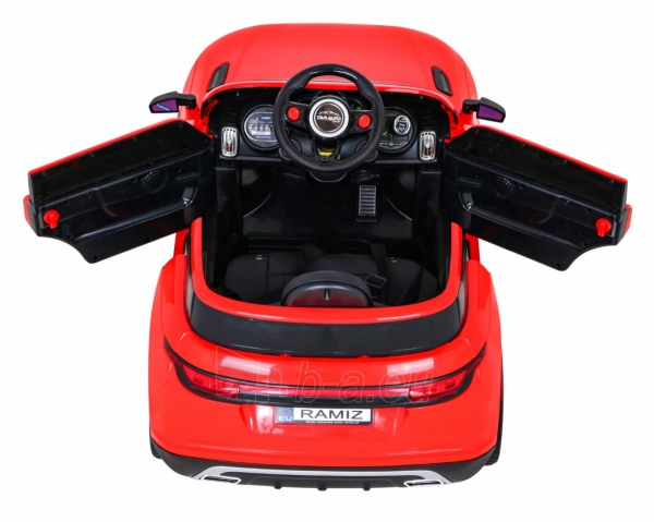 Vienvietis elektromobilis Super-S, raudonas paveikslėlis 11 iš 14