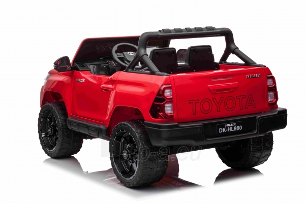 Vienvietis elektromobilis Toyota Hillux, raudonas paveikslėlis 13 iš 20