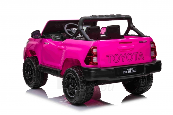Vienvietis elektromobilis Toyota Hillux, rožinis paveikslėlis 7 iš 11