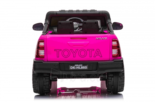 Vienvietis elektromobilis Toyota Hillux, rožinis paveikslėlis 6 iš 11