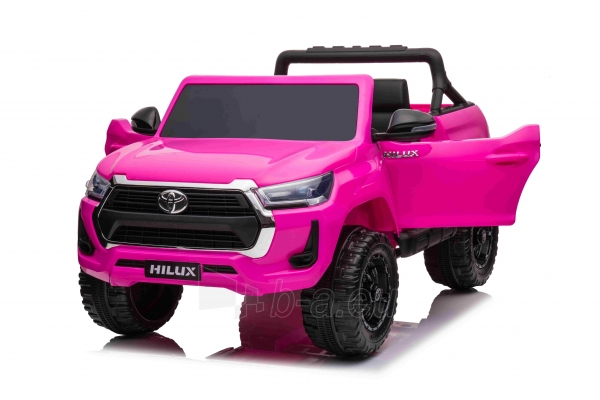 Vienvietis elektromobilis Toyota Hillux, rožinis paveikslėlis 3 iš 11