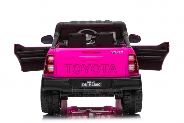 Vienvietis elektromobilis Toyota Hillux, rožinis paveikslėlis 11 iš 11