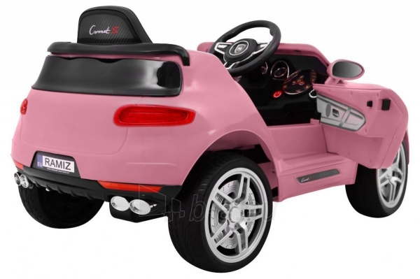 Vienvietis elektromobilis Turbo - S, rožinis paveikslėlis 9 iš 10