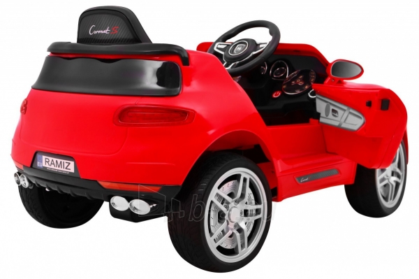 Vienvietis elektromobilis Turbo-S, raudonas paveikslėlis 8 iš 10