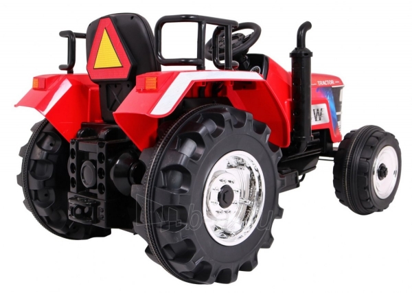 Vienvietis vaikiškas elektrinis traktorius Blazin BW, raudonas paveikslėlis 9 iš 15