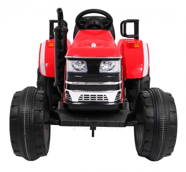 Vienvietis vaikiškas elektrinis traktorius Blazin BW, raudonas paveikslėlis 3 iš 15