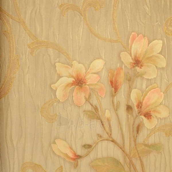 39701 DECORA, rusvi gėlėti, 70 cm tapetai paveikslėlis 1 iš 1