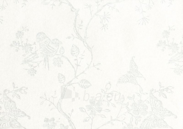 Viniliniai tapetai Sirpi 15502 RHINOCEROS 70 cm, balti su paukščiais paveikslėlis 1 iš 1