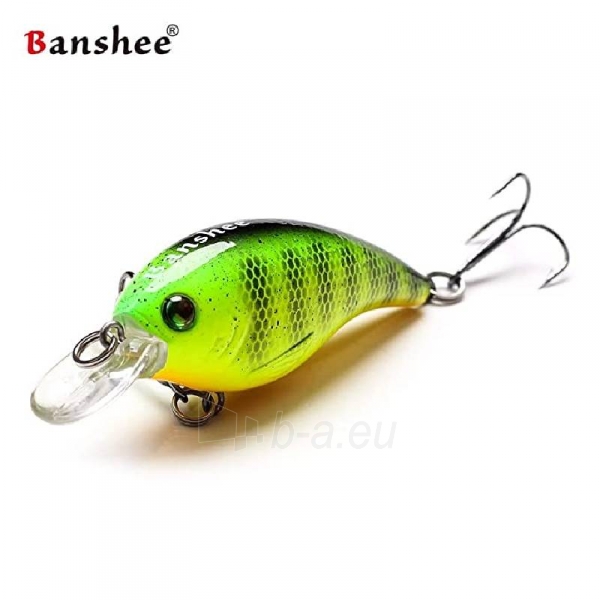 Vobleris Banshee Crankbait Bass 60mm 10g VC01 Bitter Lime Perch, Plūdrus paveikslėlis 1 iš 4