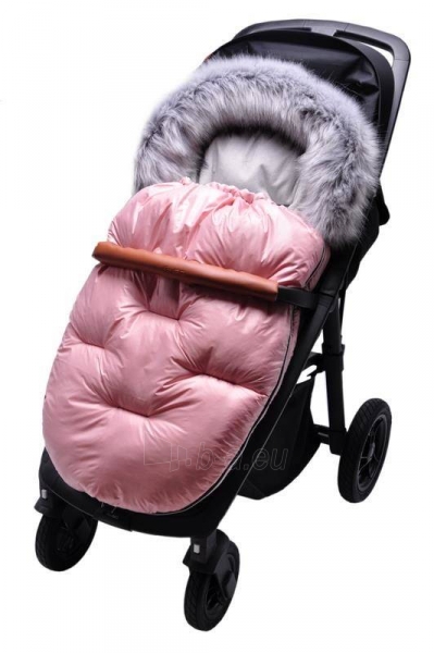 Vokelis kūdikiui su kailiuku, rožinis paveikslėlis 1 iš 5