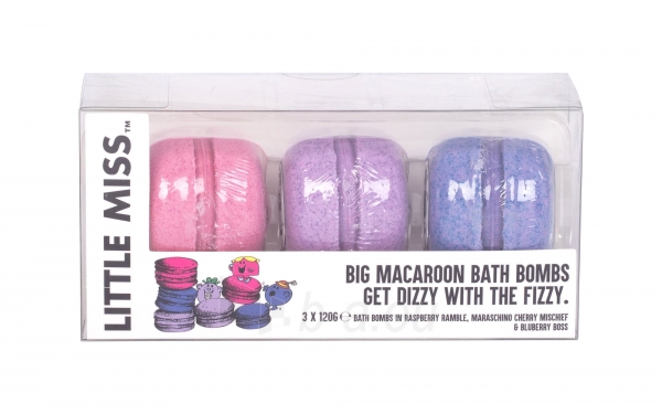 bath putos Little Miss Little Miss Big Macroon Bath Bombs Bath Foam 360gg paveikslėlis 1 iš 1