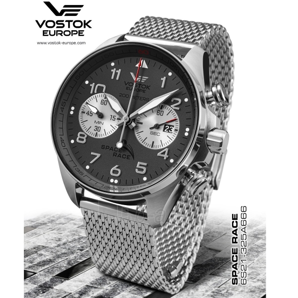 Vyriškas laikrodis Vostok Europe Space Race Chronograph 6S21-325A666BR paveikslėlis 2 iš 4